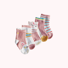 Pink Bunny Socks 5pk
