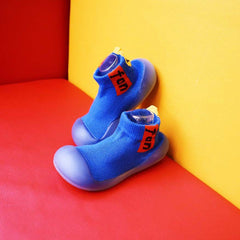 Muunjoo Smilee Non Slip Baby Sock Shoes Blue